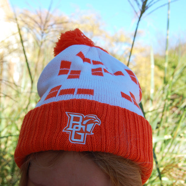 11/1まであいす【MUHLBAUER】 HAND KNIT CAP LogoFit Tetris Knit Hat – Falcon Outfitters BGSU