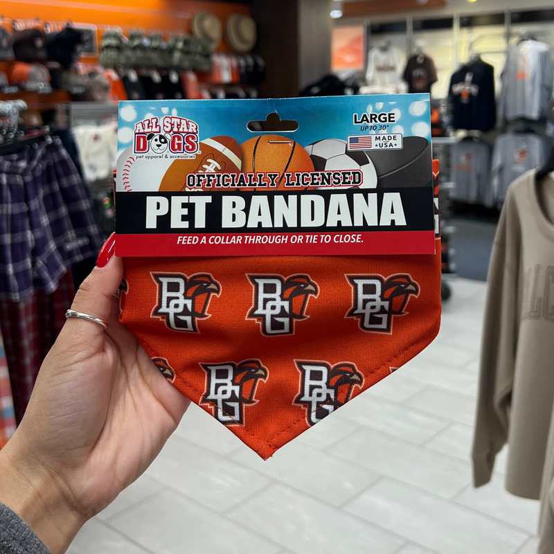 BGSU Sublimated Peekaboo Pet Bandana