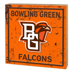 Bowling Green Falcons Orange Wood Block
