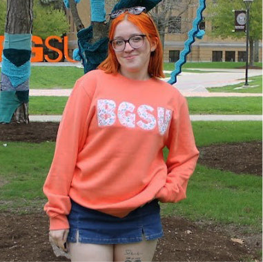 Camp David Ladies BGSU Quilted Everyday Crew