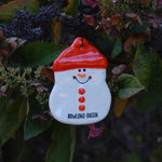 BGSU Ceramic Snowmen Ornaments - Various Designs