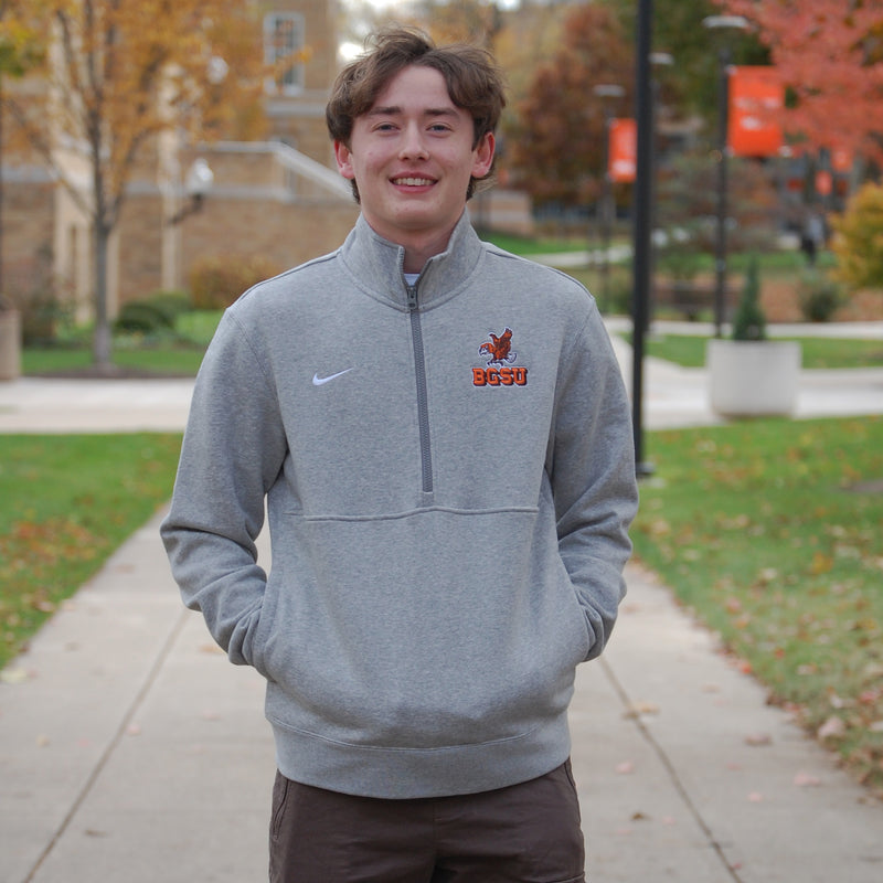 Nike Men s Vintage Falcon Club Fleece Half Zip Falcon Outfitters BGSU