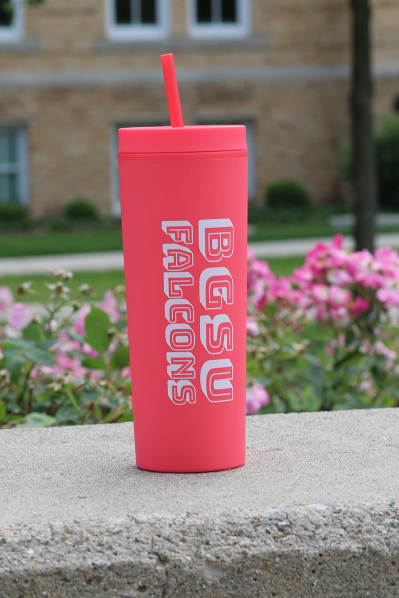 BGSU Travel Straw Tumbler 17oz.