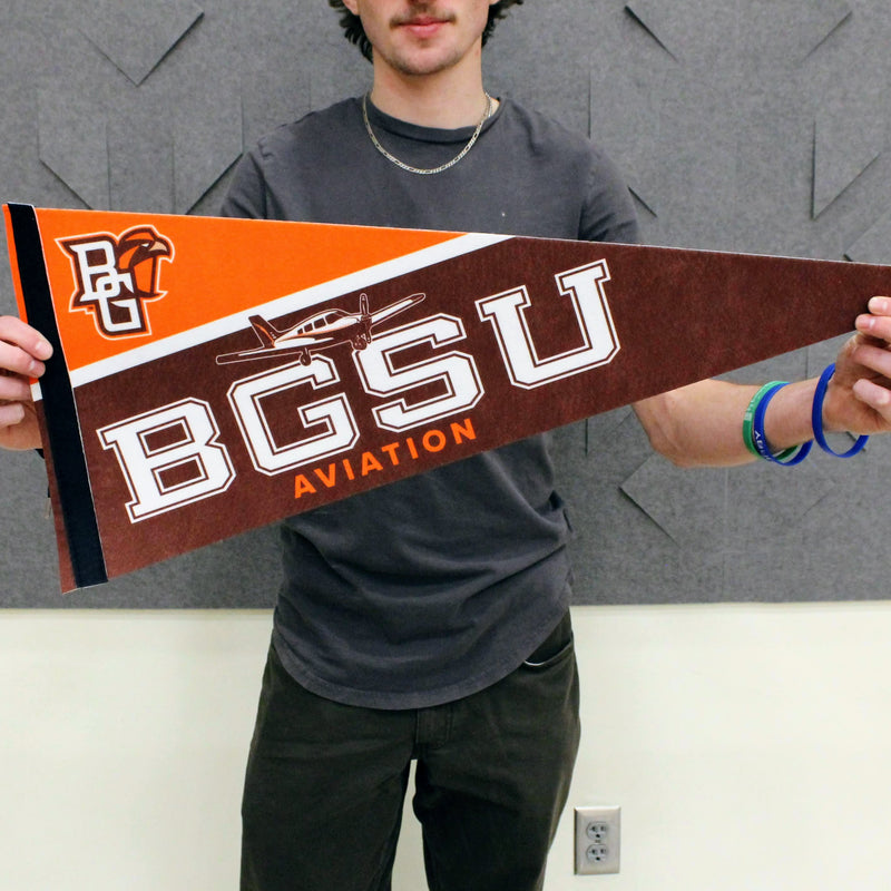 BGSU Aviation Pennant 12x30"