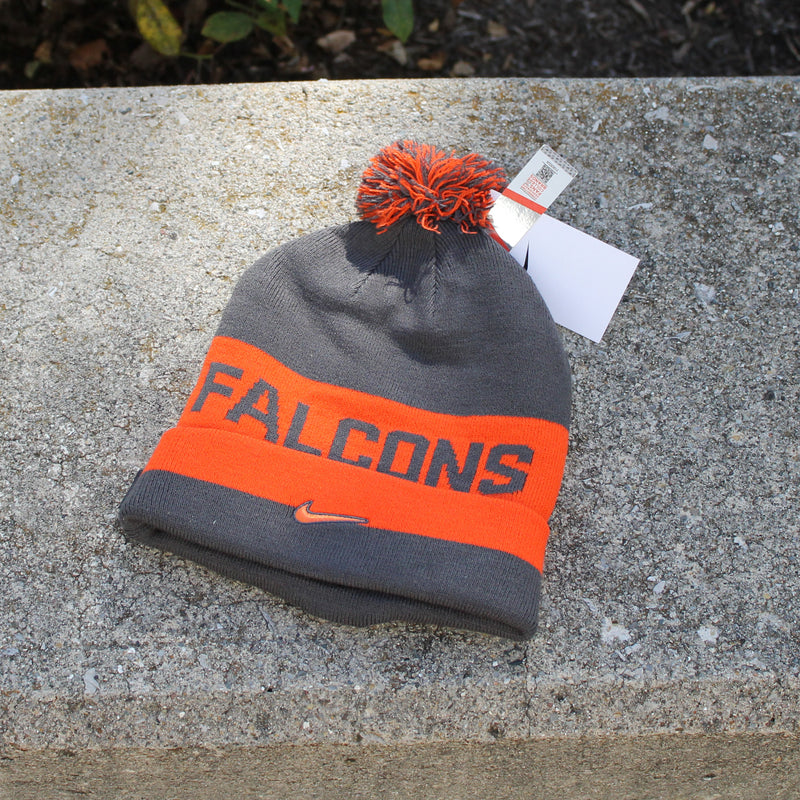 Nike Falcons Antracite/Orange Pom Beanie
