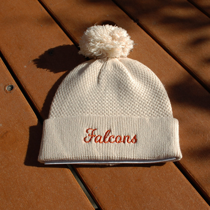 Zoozatz Falcons Knit Sand Pom Beanie