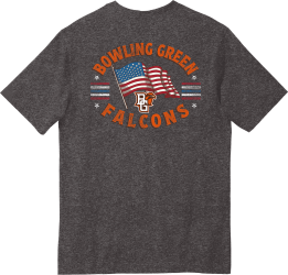 College House Bowling Green USA Flag Carhartt Pocket Tee