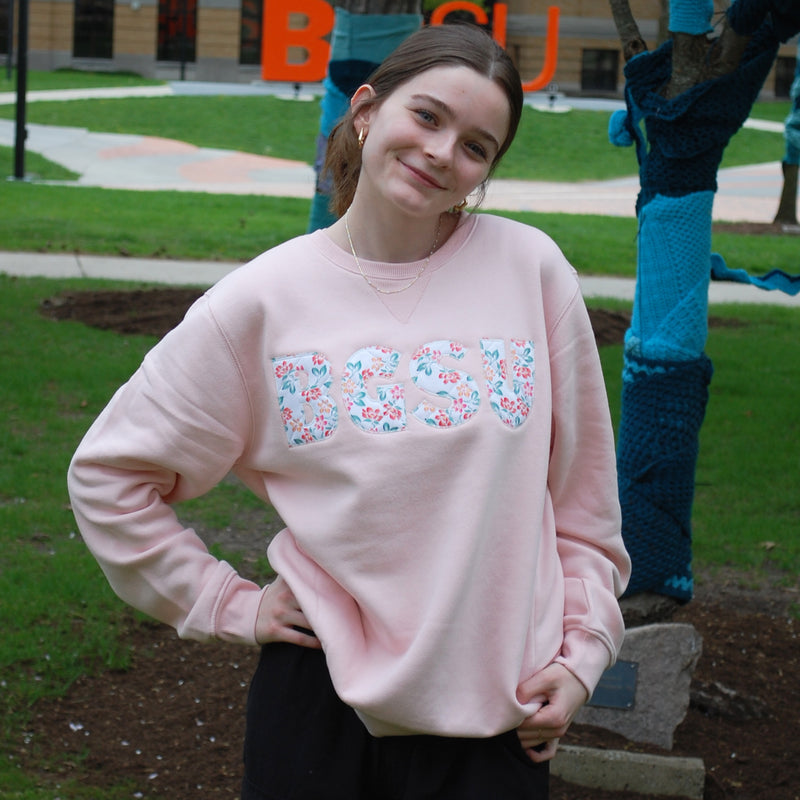 Camp David Ladies BGSU Quilted Everyday Crew