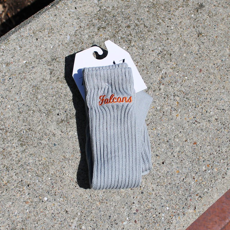 Zoozatz Falcons Grey Slouch Socks