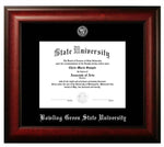 Meridian Silver Foil Diploma Frame