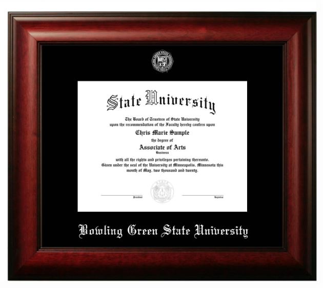 Meridian Silver Foil Diploma Frame