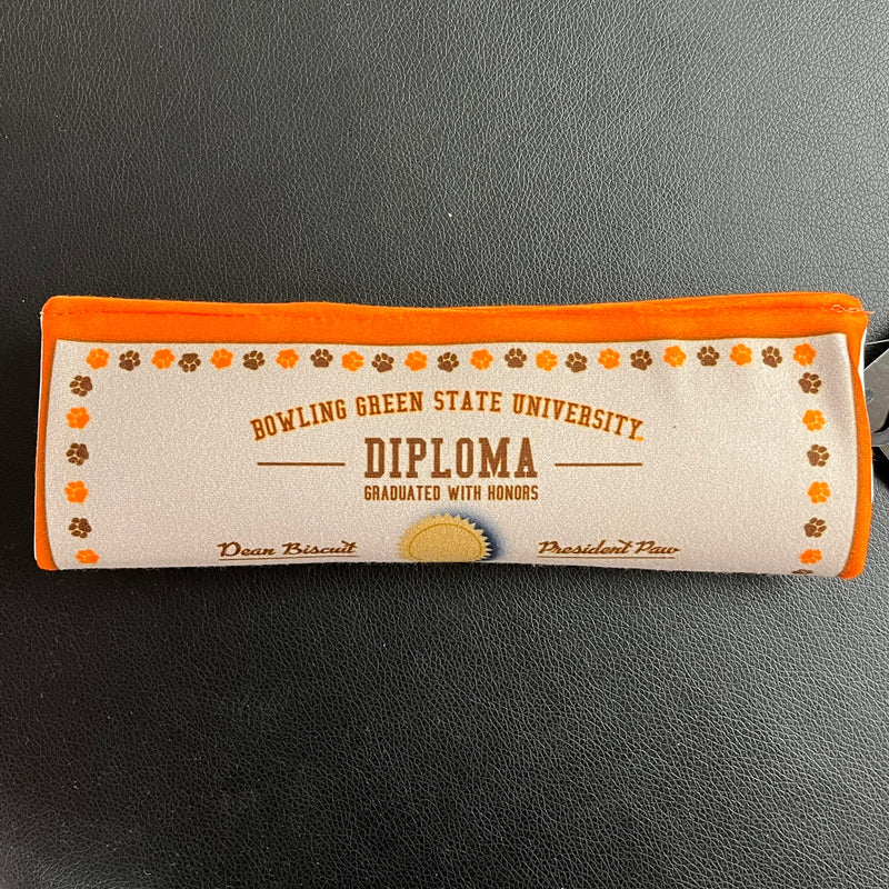 BGSU Diploma Dog Toy