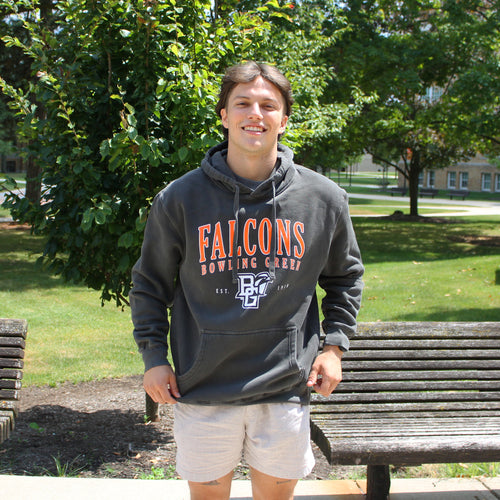 Ouray Falcons Bowling Green Pigment Dyed Hoodie