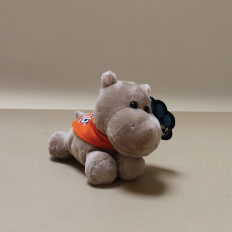 Hippo with BGSU Bandana