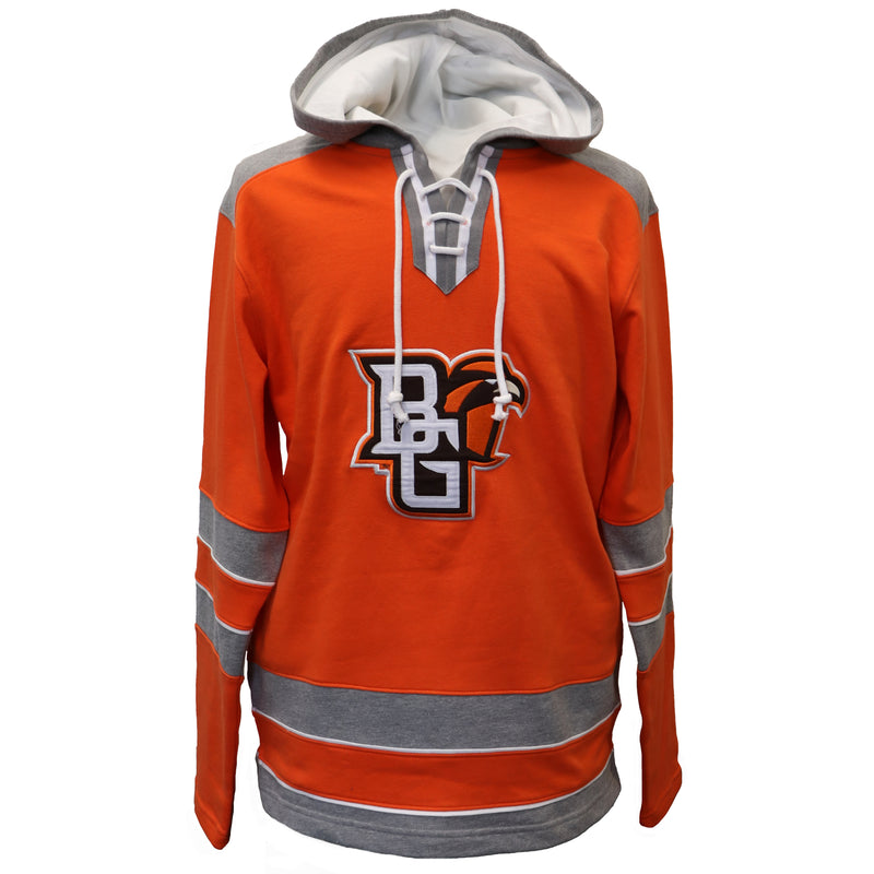 Champion Falcons Super Fan Hockey Hoodie Falcon Outfitters BGSU