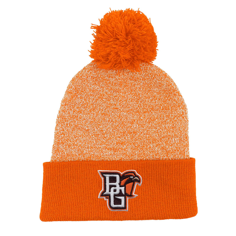 Logofit Peekaboo Rooney Marled Hat W/ Solid Cuff and Pom
