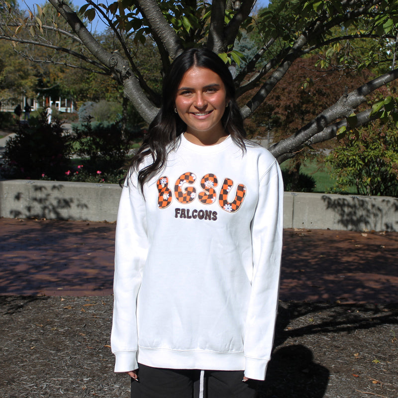 Artisans BGSU Checkered Flowers A-Team Hoodie
