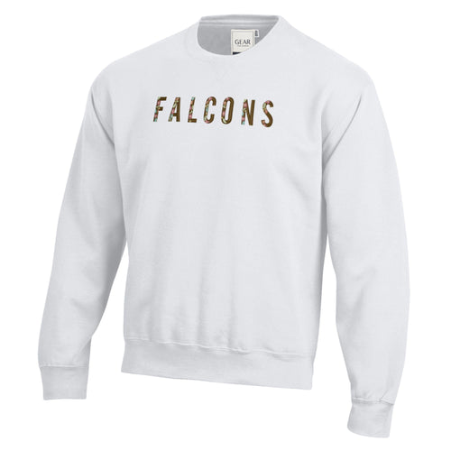 Gear Unisex Falcons Flowers Embroidered Crew