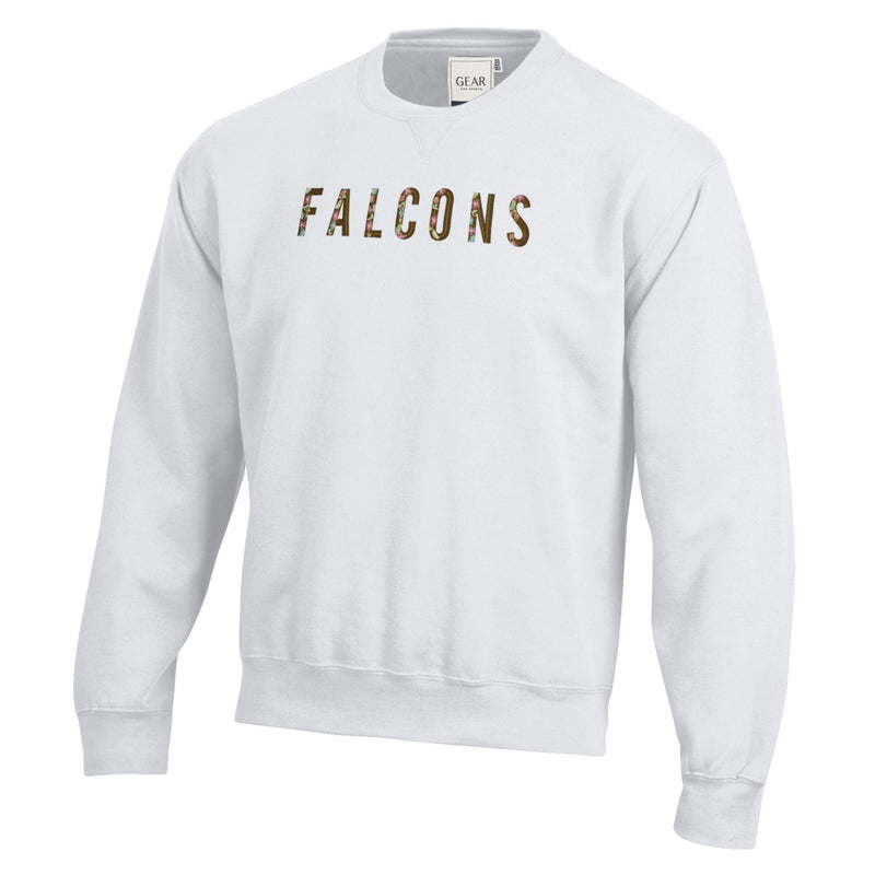 Gear Unisex Falcons Flowers Embroidered Crew