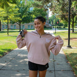 League Ladies BGSU 1991 1/4 Zip Quartz