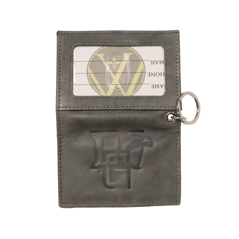 MCM Peekaboo Black Leather Snap ID Holder