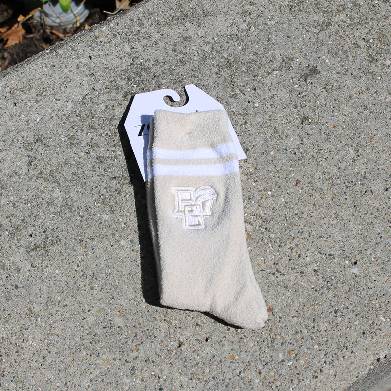 Zoozatz Peekaboo Cream Victory Socks