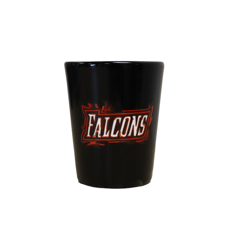 Justin Patten Falcons Art Shot Glass