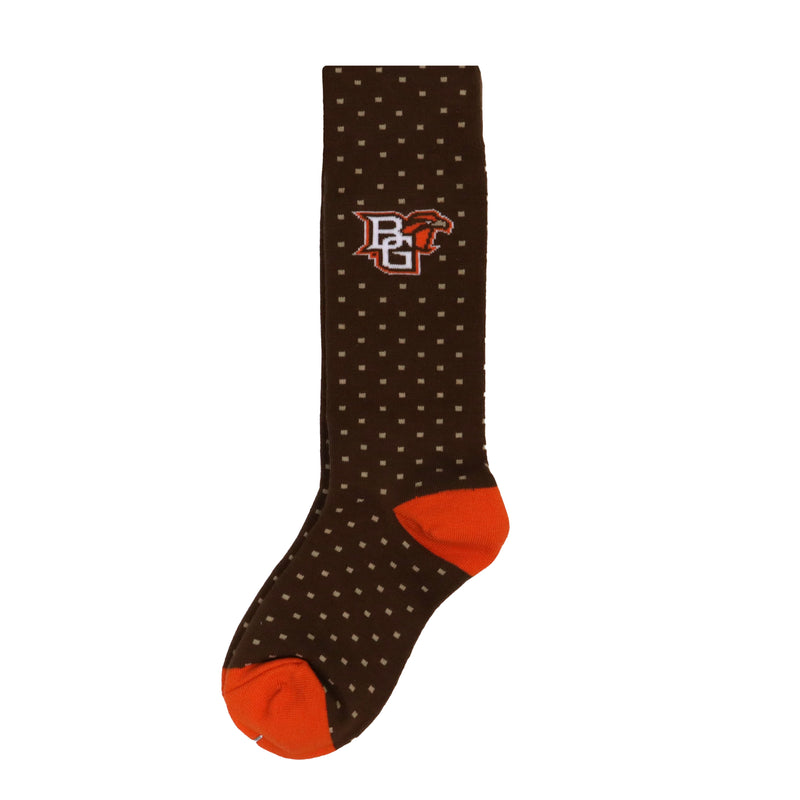 TCK BGSU Peekaboo Mid Calf Dress Sock