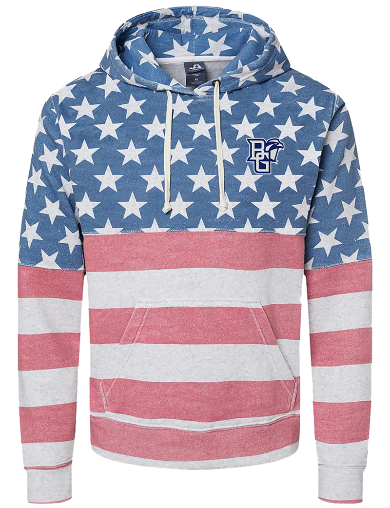 J America Peekaboo Tri Blend Hoodie RWB Stars & Stripes – Falcon