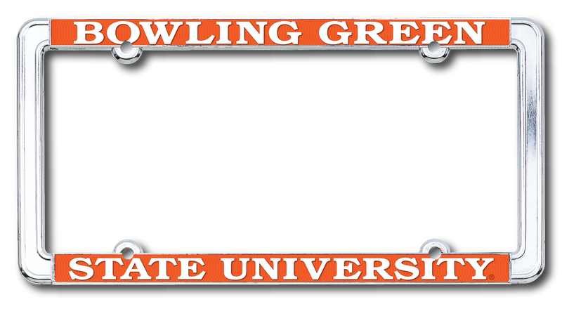 Metal Bowling Green License Plate Frame