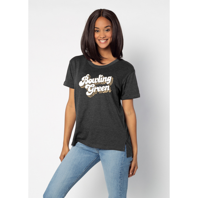 Ladies' Bowling Green Chicka D Leopard Tee
