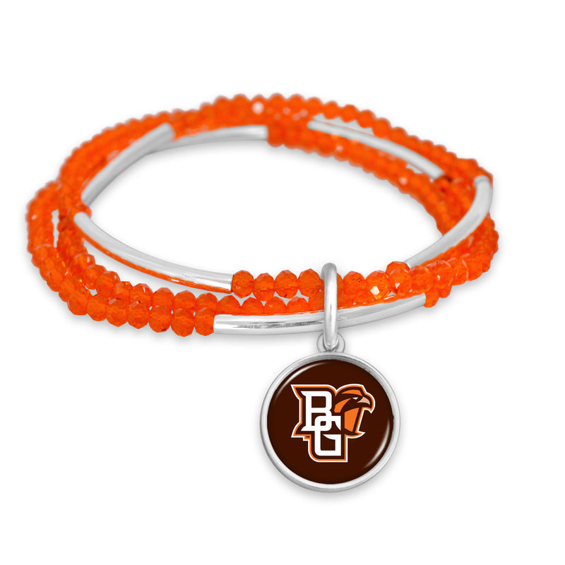 BGSU "Chloe" Orange Beads Bracelet