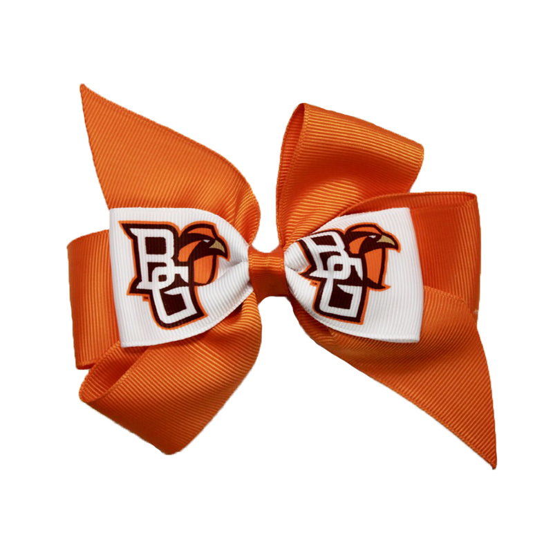 Ladies' Fan Bow with BGSU Mascot Logo