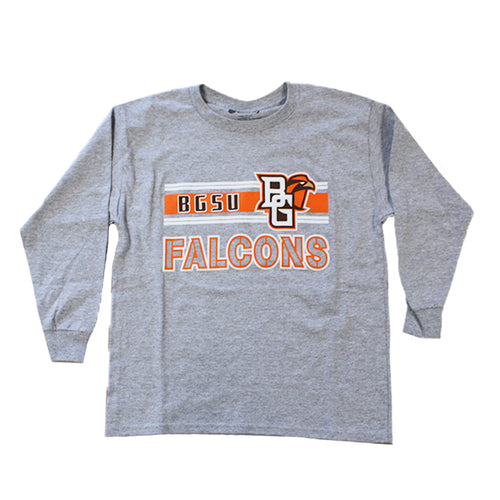 BGSU Falcons Retro T-Shirt Athletic Heather / Xs