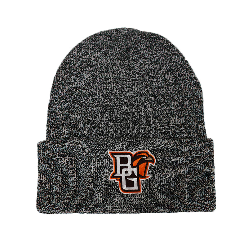BGSU Logofit Marled Black Knit Cuff Hat