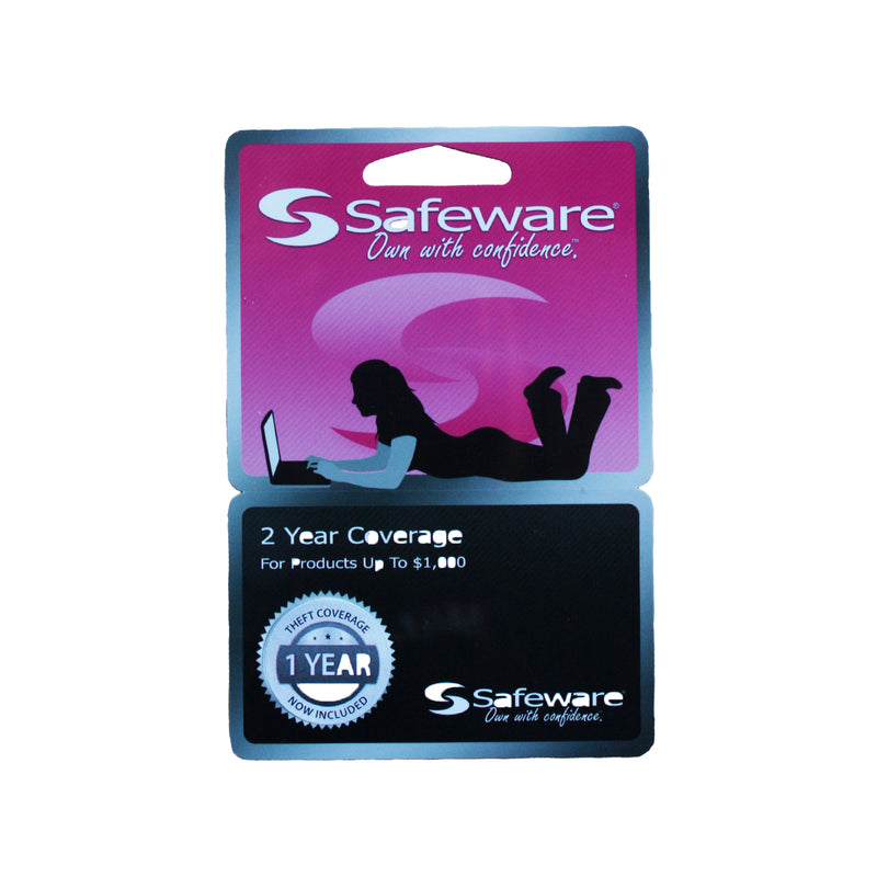 Safeware 2-yr Replacement - Up to $1,000 - Pink
